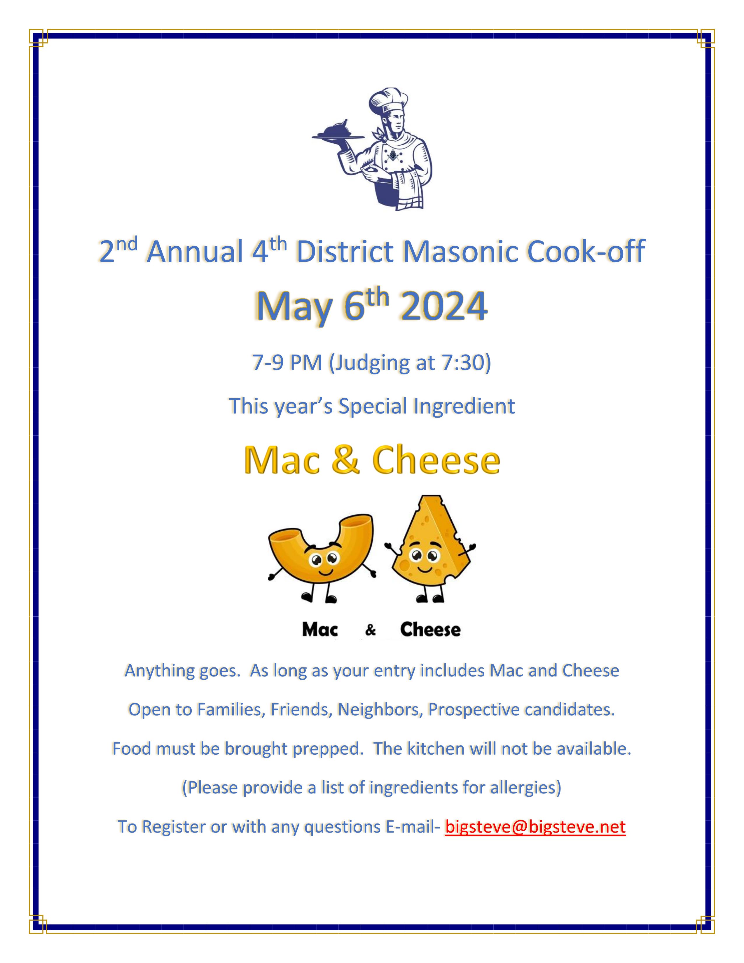 2024 05 06 4th District Masonic Cook Off